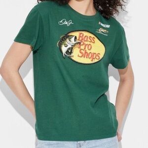 Bass Pro Shop Graphic Short Sleeve T-Shirt-Cotton Knit Crew Women Size Large